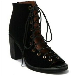 Jeffrey Campbell Cors Lace Up Ankle Booties